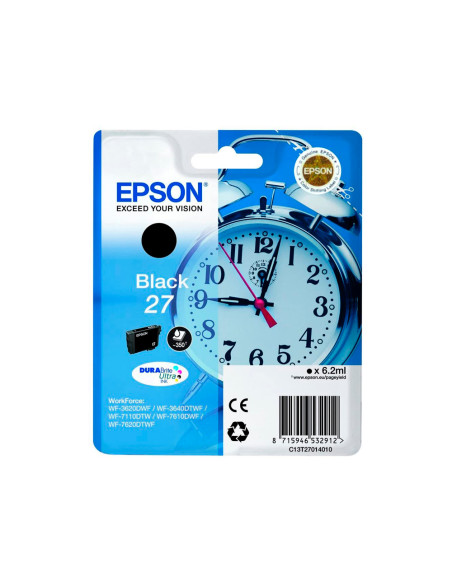 Ink-jet epson 27 wf 3620 / 3640 / 7110 / 7610 / 7620 negro 350 pag