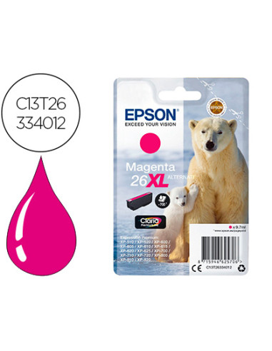 Ink-jet epson 26xl xp600 / 605 / 700 / 800 magenta 700 pag