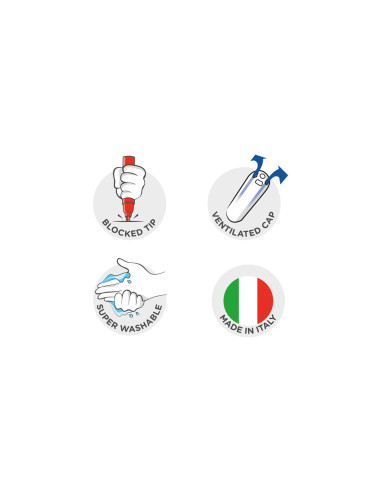 Rotulador carioca jumbo punta gruesa estuche de 24 unidades colores surtidos