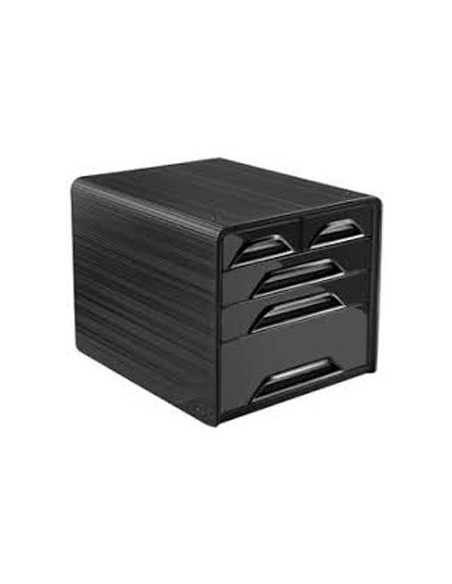 Fichero cajones de sobremesa cep 5 cajones mixtos negro/negro 360x288x270 mm