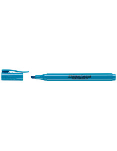 Rotulador faber fluorescente textliner 38 azul 2