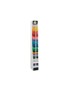 Cartulina guarro din a4 185 gr contenido  "a " 100 hojas blancas + 100 hojas x 12 colores 2