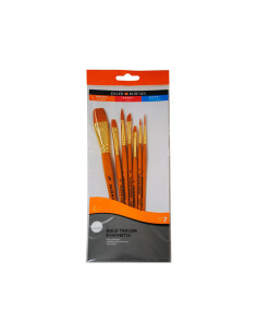 Pinceles daler rowney simply art sintentico mango corto dorado blister de 7 unidades 2
