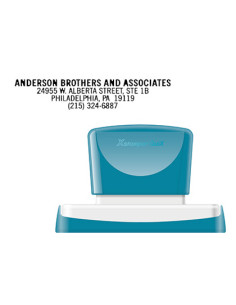 Sello x'stamper quix personalizable color negro medidas 16x83 mm q-26