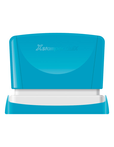Sello x'stamper quix personalizable color azul medidas 4x60 mm q-05