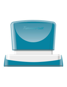 Sello x'stamper quix personalizable color azul medidas 36x61 mm q-16 2