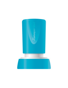 Sello x'stamper quix personalizable color azul redondo diametro 20 mm q-34 2