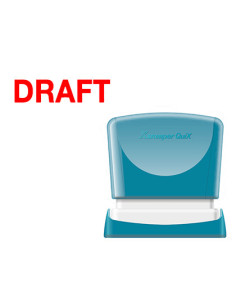 Sello x'stamper quix personalizable color rojo medidas 11x40 mm q-10