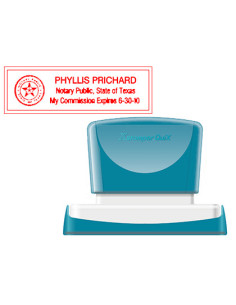 Sello x'stamper quix personalizable color rojo medidas 22x69 mm q-18