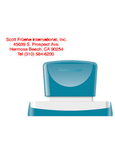 Sello x'stamper quix personalizable color rojo medidas 28x78 mm q-24