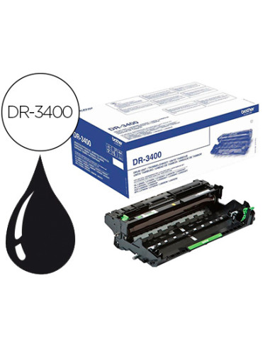 Tambor brother dr-3400 para hl-l6250dn hl-l6300dw hl-l6400dw dcp-l6600dw mfc-l6800dw mfc-l6900dw