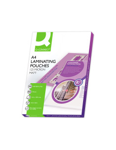Bolsa de plastificar q-connect 303 x 216 mm din a4 125 mc autoadhesivas caja de 100 unidades 2