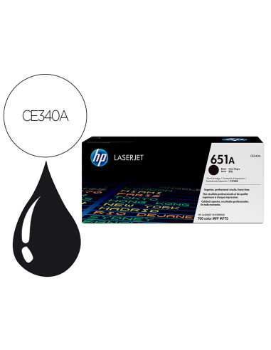 Toner hp 651a laserjet mfp m775dn / m775f / m775z / m775z negro 13.500 paginas