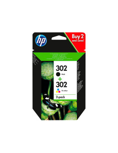 Ink-jet hp 302 deskjet 11xx / 21xx / 36xx envy 45xx / officejet 38xx / 46xx / 52xx pack multicolor negro 2
