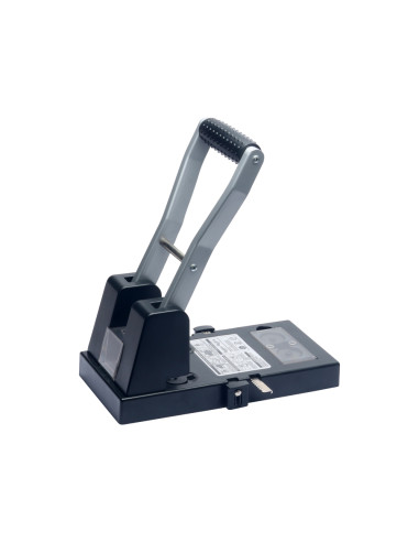 Taladrador q-connect kf18766 negro 2 taladros abertura 10 mm capacidad 100 hojas