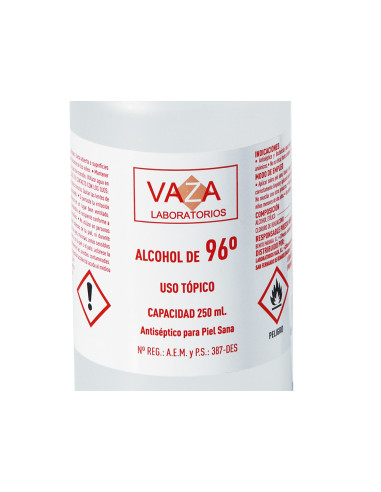 Alcohol etilico vaza de 96º bote de 250 ml