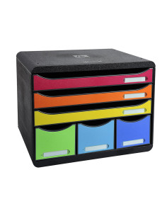 Fichero cajones sobremesa exacompta iderama arlequin 6 cajones multicolores 270x355x271 mm 2