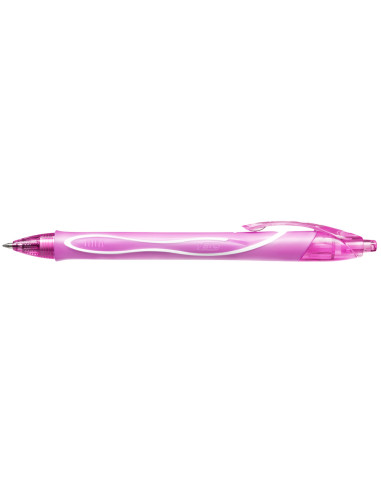 Boligrafo bic gelocity quick dry retractil tinta gel rosa punta de 0,7 mm