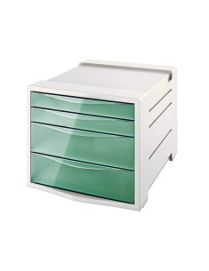 Fichero cajones de sobremesa esselte colour ice plastico 4 cajones color verde 245x365x285 mm 2