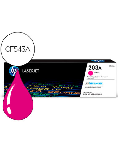 Toner hp 203a laserjet pro m254 / mfp m280 / mfp m281 magenta 1300 paginas