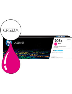 Toner hp 205a laserjet m154a / 154nw / mfp m180n / 181fw magenta 900 paginas