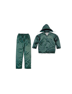 Conjunto de lluvia deltaplus 400 poliester/pvc verde talla xxl 2
