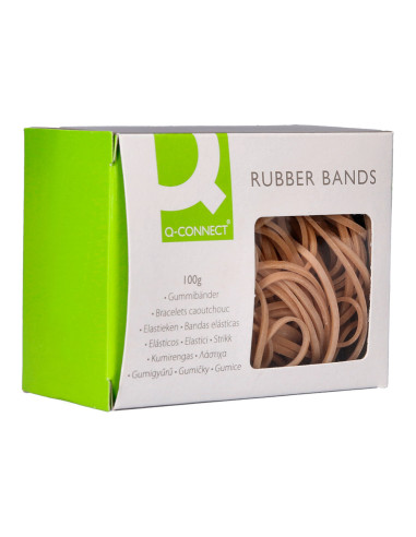 Gomillas elasticas q-connect 100 gr 60x3 mm numero 31
