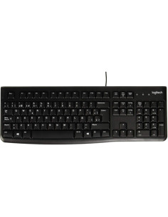 Teclado logitech k120 usb 2.0 con cable negro
