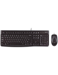 Set teclado + raton logitech mk120 usb con cable negro 2
