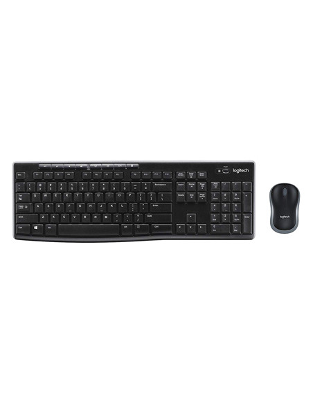 Set teclado + raton logitech mk270 inalambrico negro
