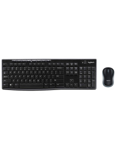 Set teclado + raton logitech mk270 inalambrico negro 2