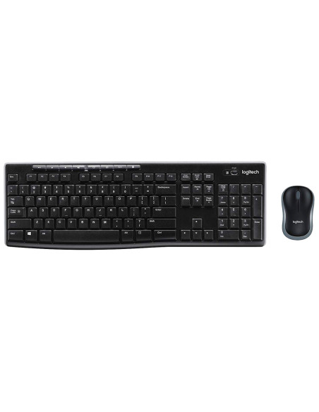 Set teclado + raton logitech mk270 inalambrico negro