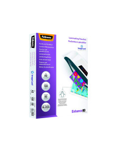Bolsa de plastificar fellowes brillo din a5 80 mc pack 100 unidades 2