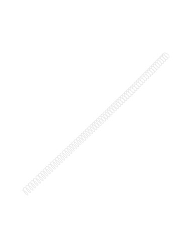 Espiral metalico q-connect blanco 64 5:1 6 mm 1mm caja de 200 unidades