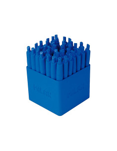 Boligrafo milan p1 expositor de 40 unidades retractil 1 mm touch mini azul 2
