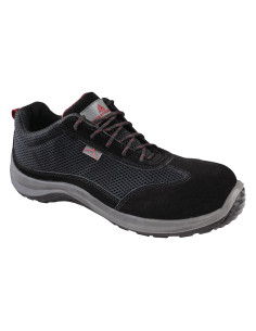 Zapatos de seguridad deltaplus asti piel de serraje afelpado suela de composite negro talla 44 2