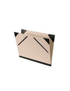 Carpeta dibujo canson brut 52x72 cm con gomas color gris 2