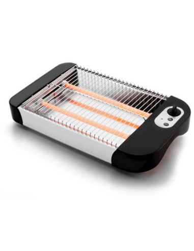 Tostador lacor plano potencia 600w con bandeja recogemigas 36x21x6,5 cm