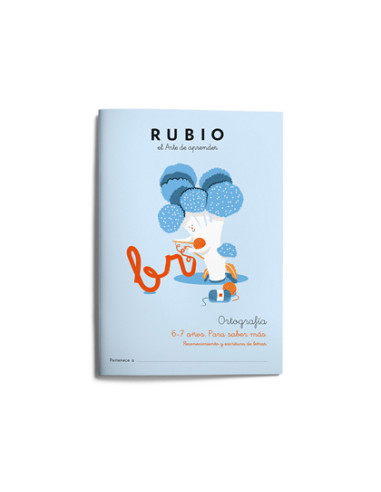 Cuaderno rubio ortografia 6-7 años para saber mas