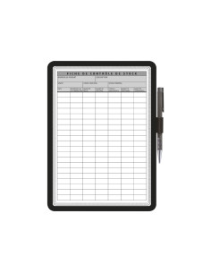 Marco porta anuncios tarifold magneto din a4 dorso adhesivo removible con portaboligrafo color negro 2