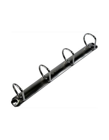 Carpeta exacompta canguro 4 anillas 40 mm din a4+ carton forrado polipropileno personalizable 3 bolsillos