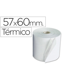 Rollo sumadora exacompta termico 57 mm x 60 mm 55 g/m2 sin bisfenol a