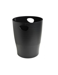Papelera plastico exacompta ecoblack negro 15 litros 2