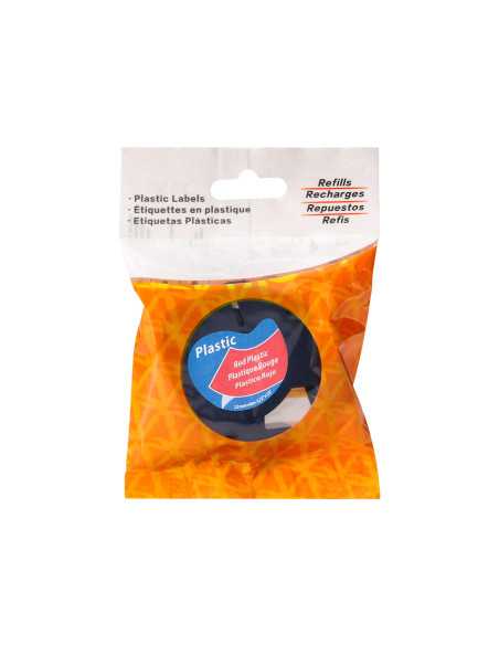 Cinta q-connect 12mm x 4mt negro-rojo cosmico para maquina letratag