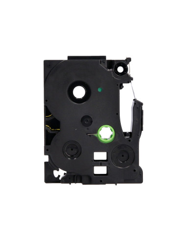 Cinta q-connect tze-631 amarillo-negro 12mm longitud 8 mt