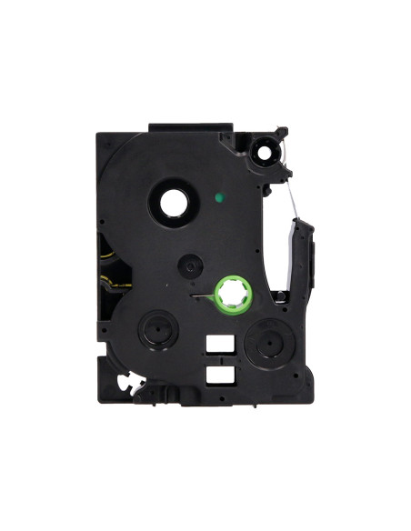 Cinta q-connect tze-631 amarillo-negro 12mm longitud 8 mt