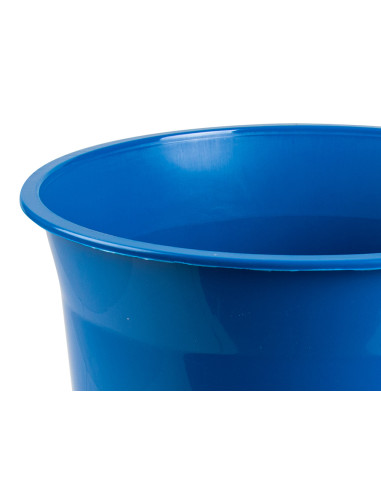Papelera plastico q-connect azul opaco 13 litros 275x285 mm