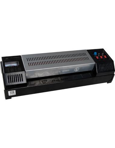 Plastificadora q-connect kf16918 profesional rugerizada caliente din a3 cuatro rodillos hasta 200 mc