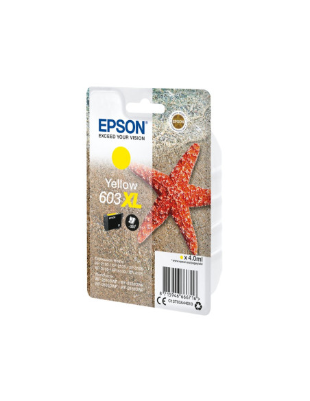 Ink-jet epson 603xl xp-2100 / 2105 / 3100 / 4100 / wf-2810 / 2830 / 2835 / 2850 amarillo 350 paginas