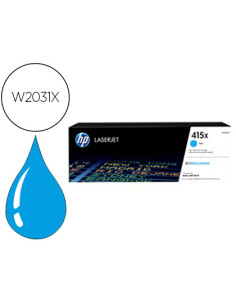 Toner hp 415x laser color m454 / mfp m479 cian 6000 paginas